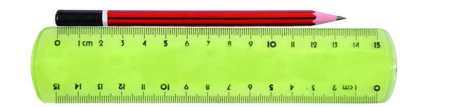 Fig. 5.6: Correct method of placing the scale with broken end